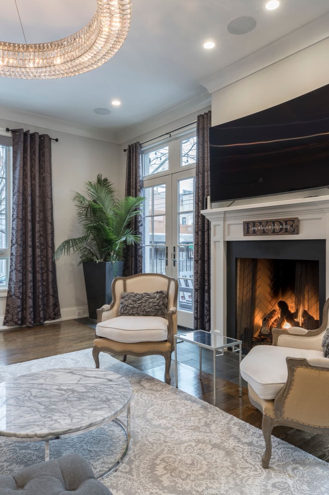 Cozy and stylish living room interior